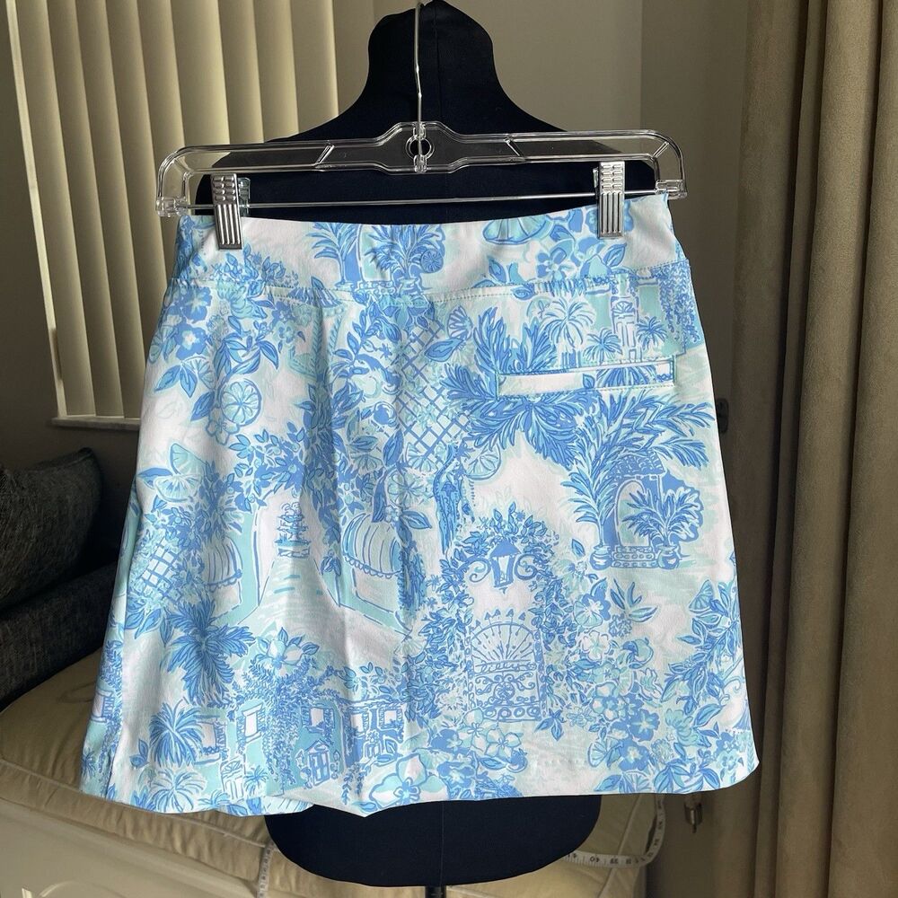 Lilly Pulitzer Luxletic | Daphne Skort UPF 50+ Toile Me About It Sz 0 - Picture 5 of 8